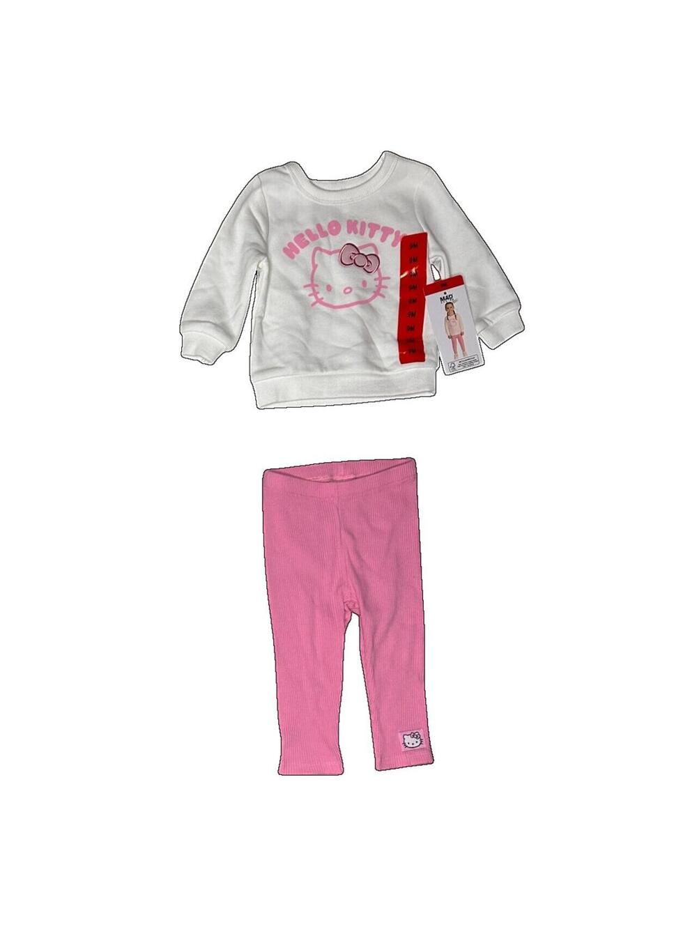 Hello Kitty Two Piece Sweatshirt Pants Set Baby 9M